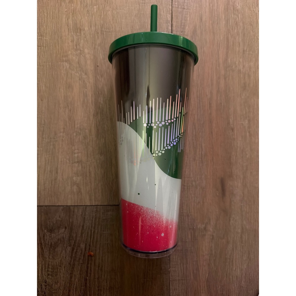 Starbucks For Life 2019 Travel Coffee Tumbler Rare Holographic Cup 24oz Green